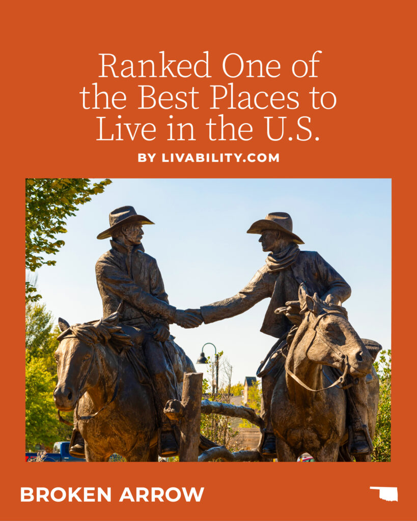 Broken Arrow is ranked one of the best places to live in the U.S.