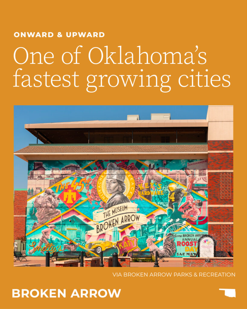 Broken Arrow is one of Oklahoma's fastest-growing cities.