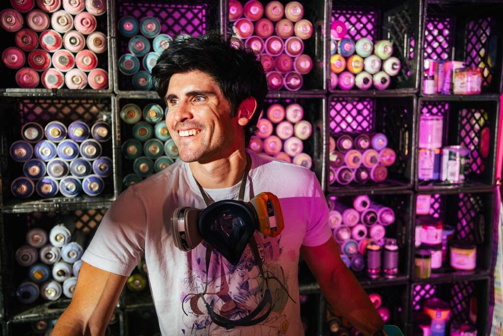 Carlos Barbosa is an Oklahoma-based artist who is making his mark (literally) via super-sized, colorful and artistic murals. He move from Los Angeles to Oklahoma to fully pursue his dream.