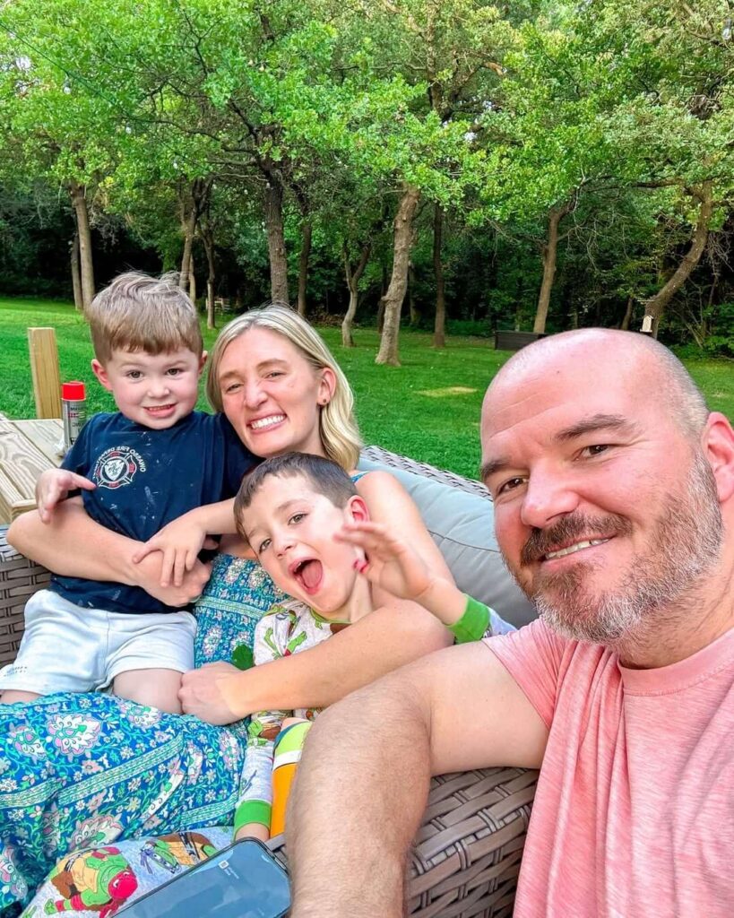After moving back to Oklahoma, Alli Cooper and her family can spend plenty of time relaxing in their big back yard