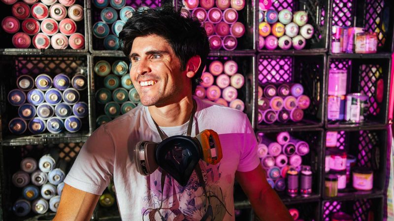 Carlos Barbosa is an Oklahoma-based artist who is making his mark (literally) via super-sized, colorful and artistic murals. He move from Los Angeles to Oklahoma to fully pursue his dream.