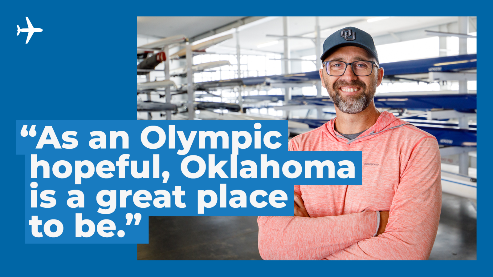 Bryan with a quote "As an Olympic hopeful, Oklahoma is a great place to be."