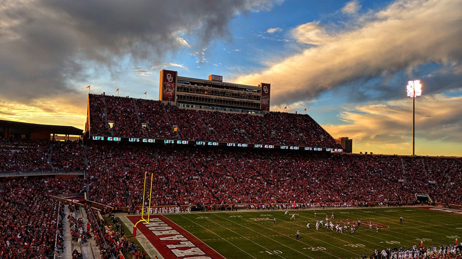 The Gaylord Family Oklahoma Memorial Stadium in Norman, Oklahoma