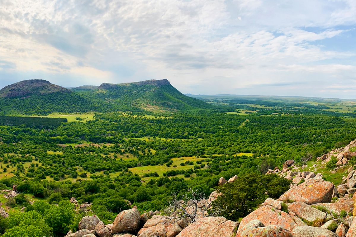 Panoramic Mountain Landscape Oklahoma Wild Life Rescue